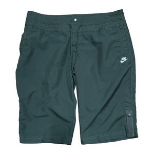 Womens Y2K Nike Silver Tag Green Lightweight Utility Sport Shorts Size M